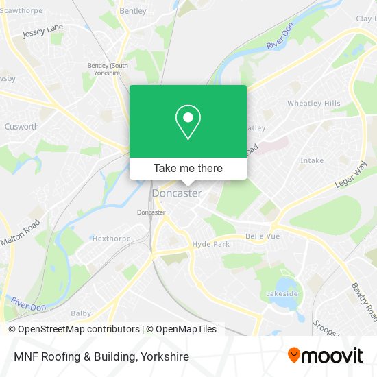 MNF Roofing & Building map