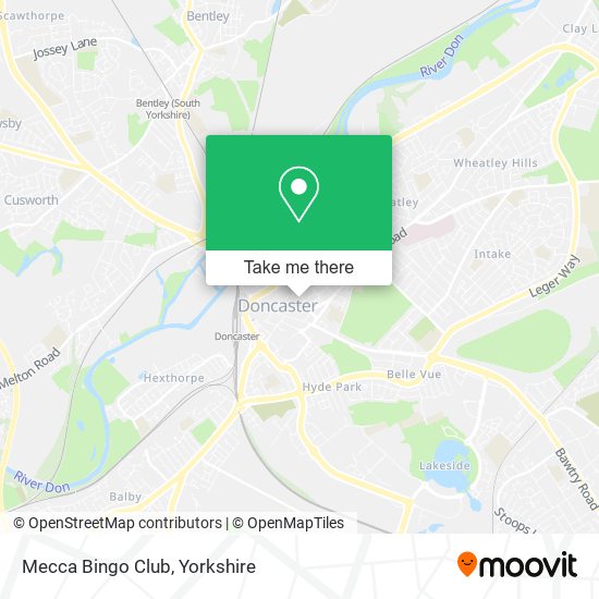 Mecca Bingo Club map