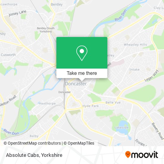 Absolute Cabs map