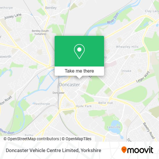 Doncaster Vehicle Centre Limited map