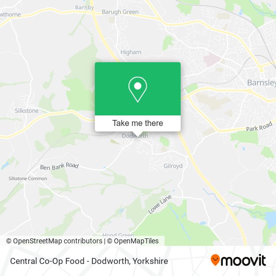 Central Co-Op Food - Dodworth map