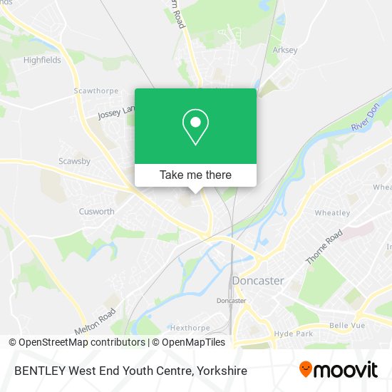BENTLEY West End Youth Centre map
