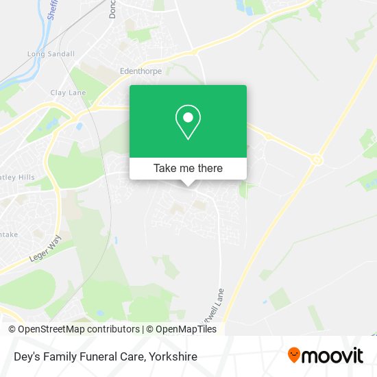 Dey's Family Funeral Care map