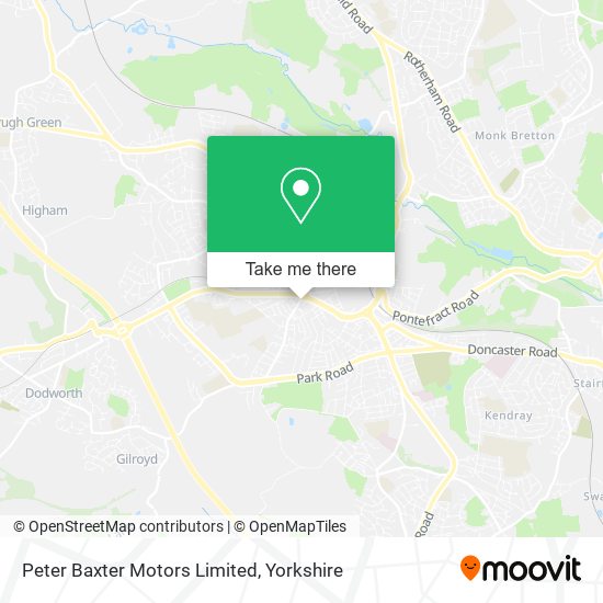 Peter Baxter Motors Limited map