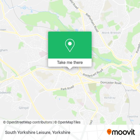 South Yorkshire Leisure map