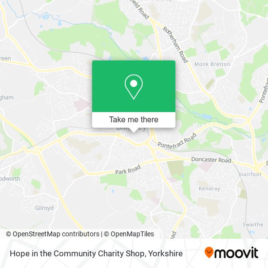 Hope in the Community Charity Shop map