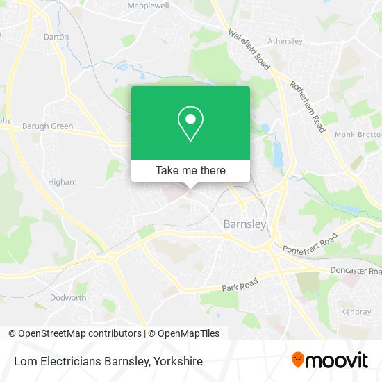 Lom Electricians Barnsley map