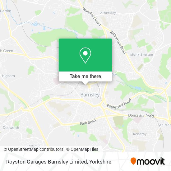 Royston Garages Barnsley Limited map
