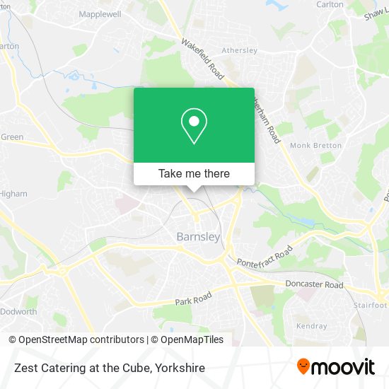 Zest Catering at the Cube map