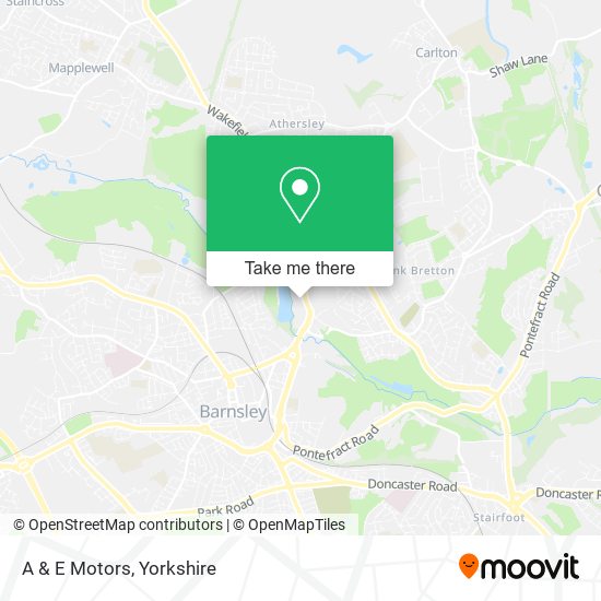 A & E Motors map