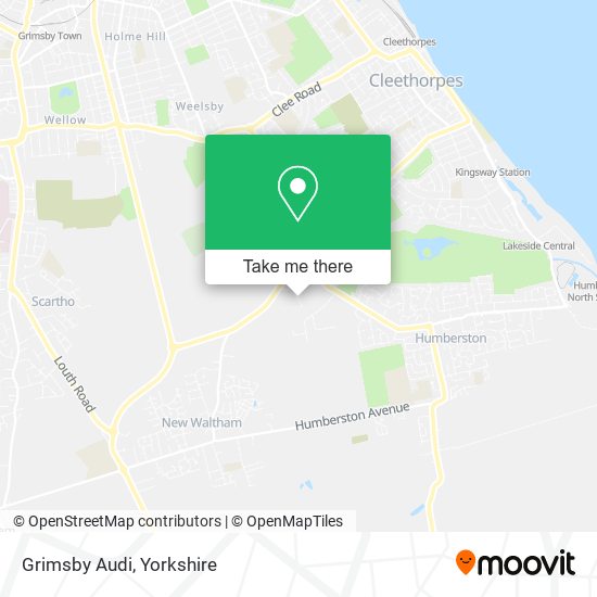 Grimsby Audi map