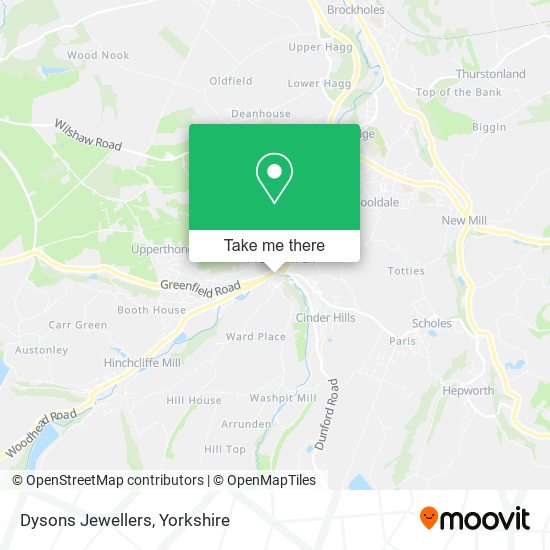 Dysons Jewellers map