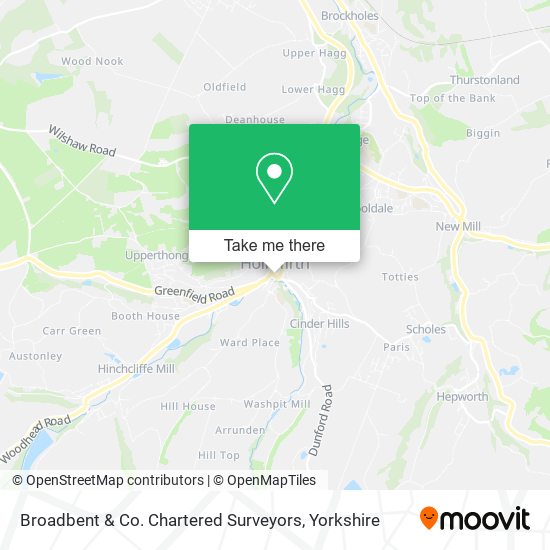 Broadbent & Co. Chartered Surveyors map