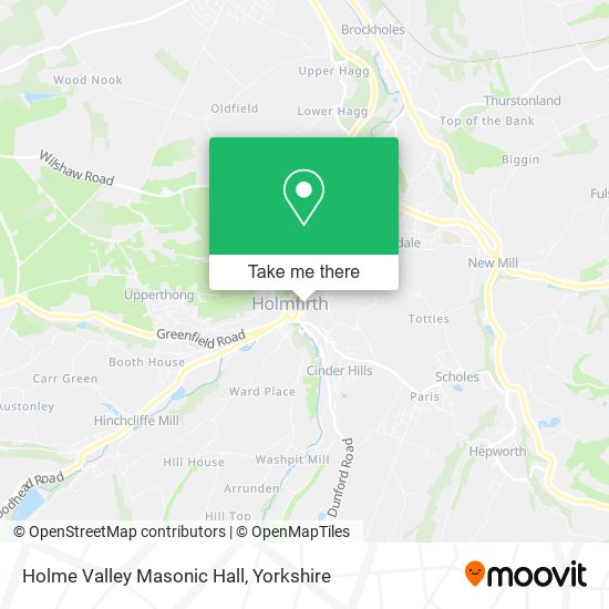 Holme Valley Masonic Hall map