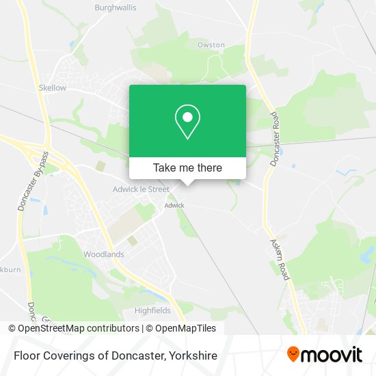 Floor Coverings of Doncaster map