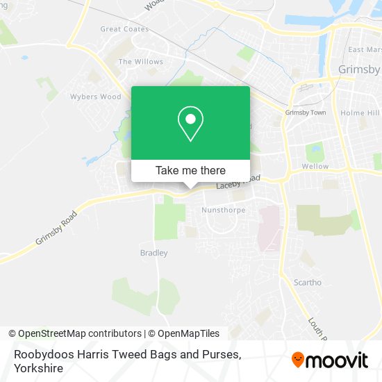 Roobydoos Harris Tweed Bags and Purses map