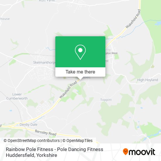 Rainbow Pole Fitness - Pole Dancing Fitness Huddersfield map