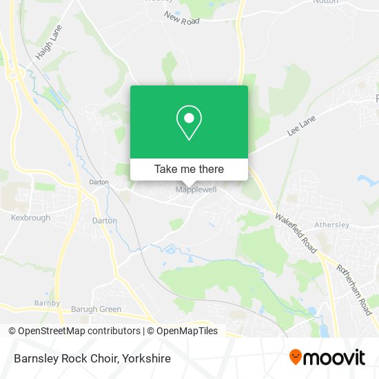 Barnsley Rock Choir map