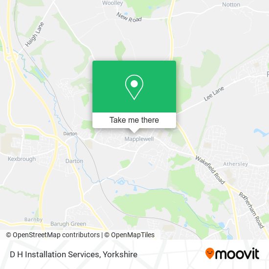 D H Installation Services map