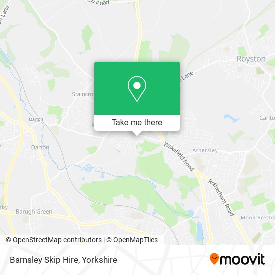 Barnsley Skip Hire map