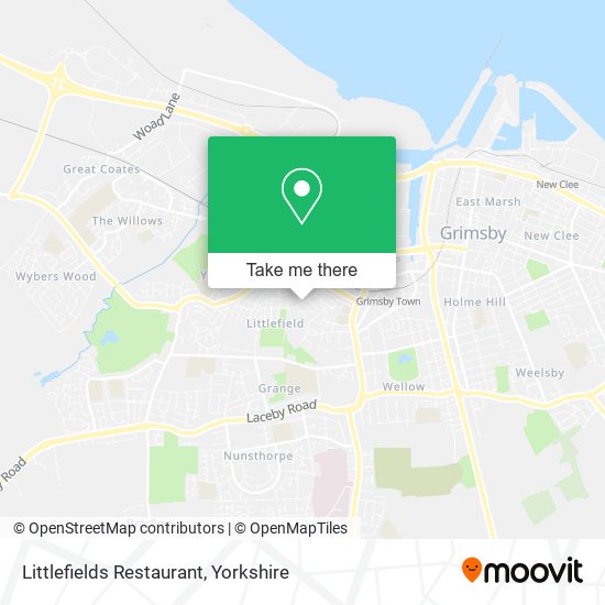 Littlefields Restaurant map