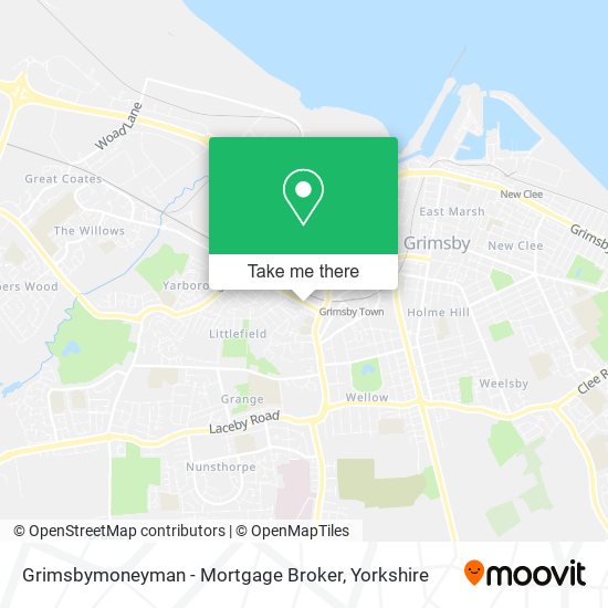 Grimsbymoneyman - Mortgage Broker map