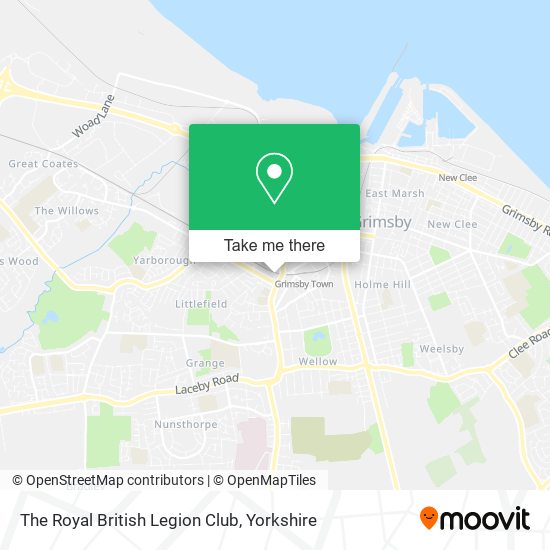 The Royal British Legion Club map