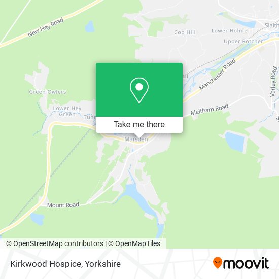 Kirkwood Hospice map