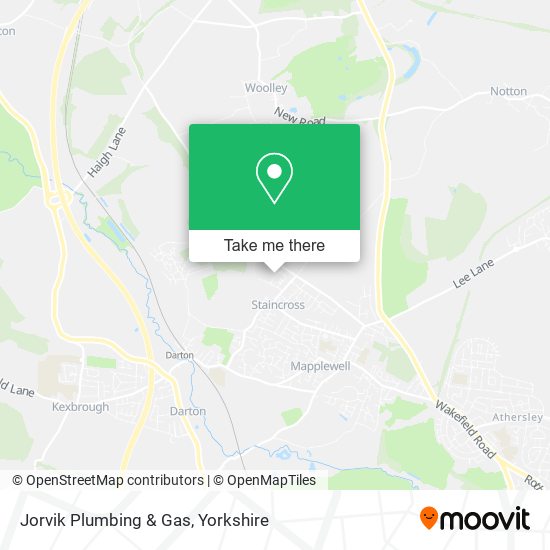 Jorvik Plumbing & Gas map