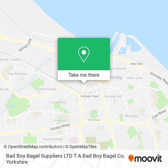 Bad Boy Bagel Suppliers LTD T A Bad Boy Bagel Co map