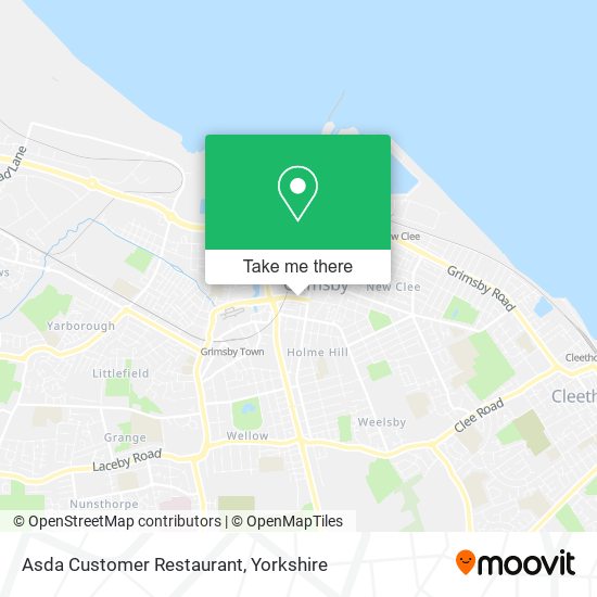 Asda Customer Restaurant map