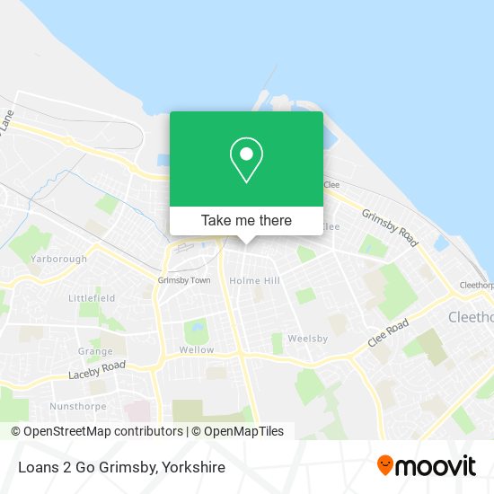 Loans 2 Go Grimsby map