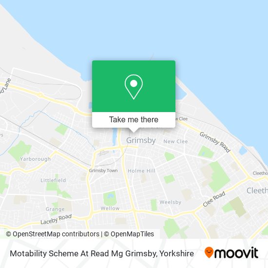 Motability Scheme At Read Mg Grimsby map