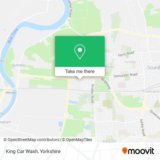 King Car Wash map