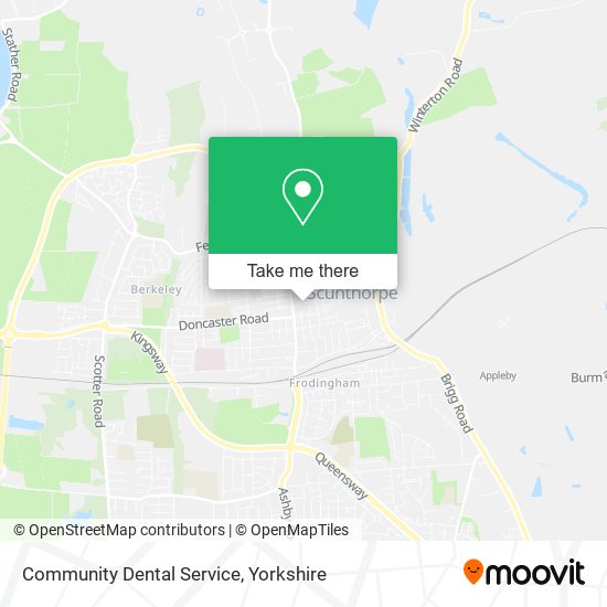 Community Dental Service map