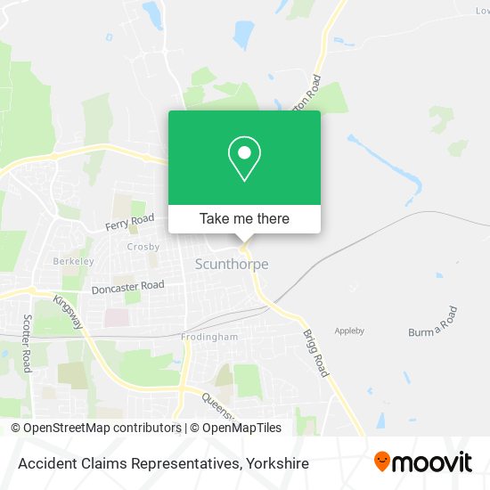 Accident Claims Representatives map