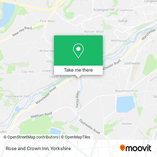 Rose and Crown Inn map