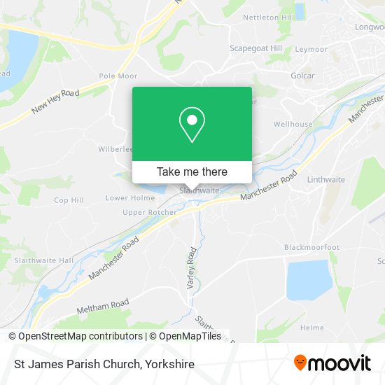 St James Parish Church map