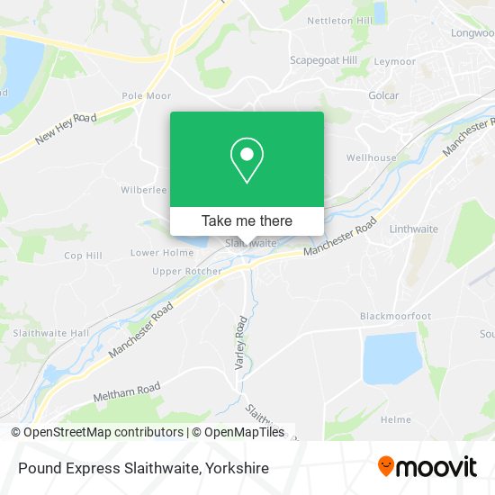 Pound Express Slaithwaite map