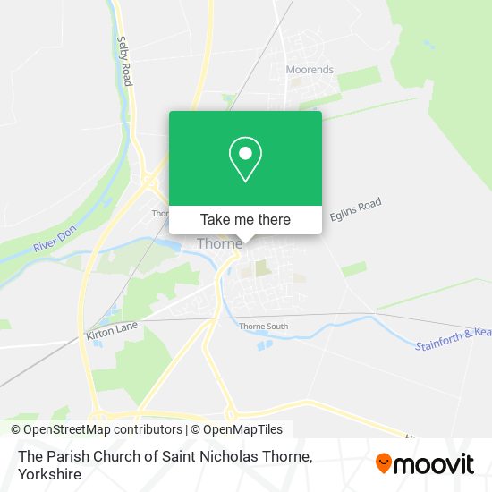 The Parish Church of Saint Nicholas Thorne map