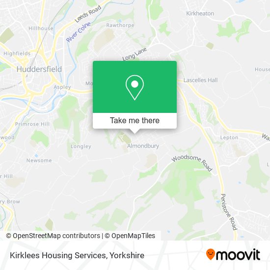 Kirklees Housing Services map