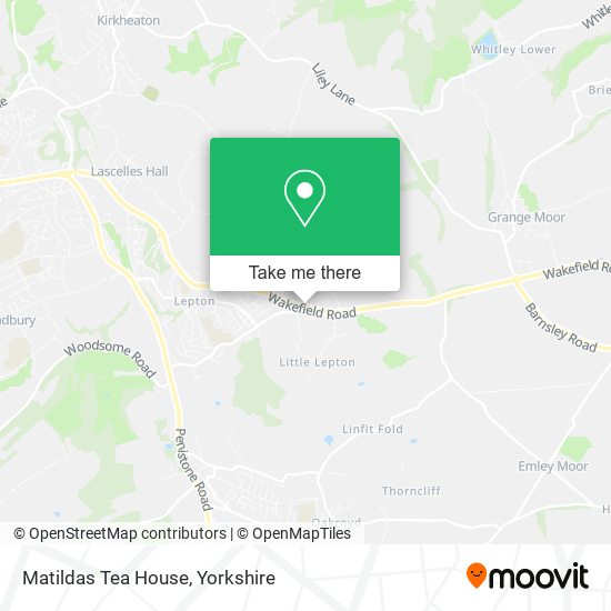 Matildas Tea House map