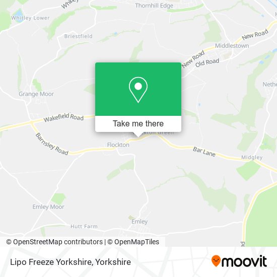 Lipo Freeze Yorkshire map