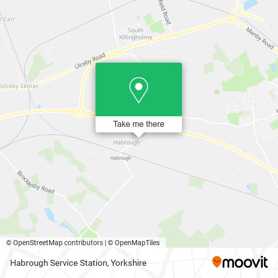 Habrough Service Station map