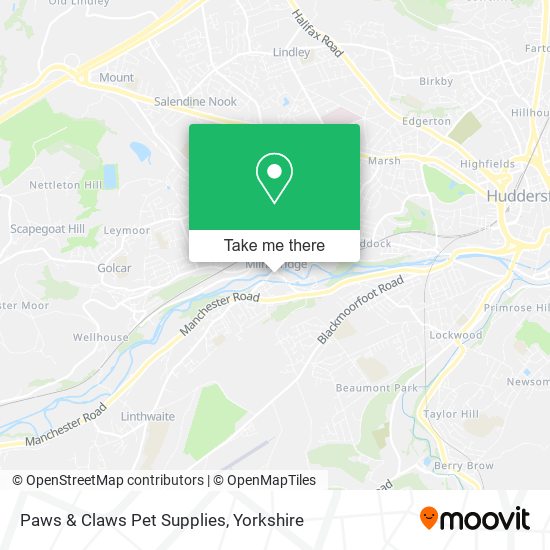 Paws & Claws Pet Supplies map