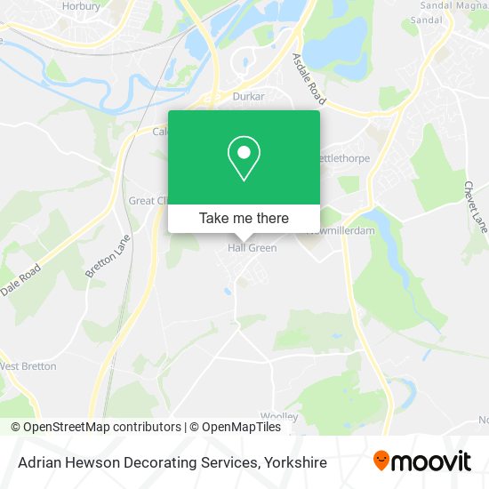 Adrian Hewson Decorating Services map