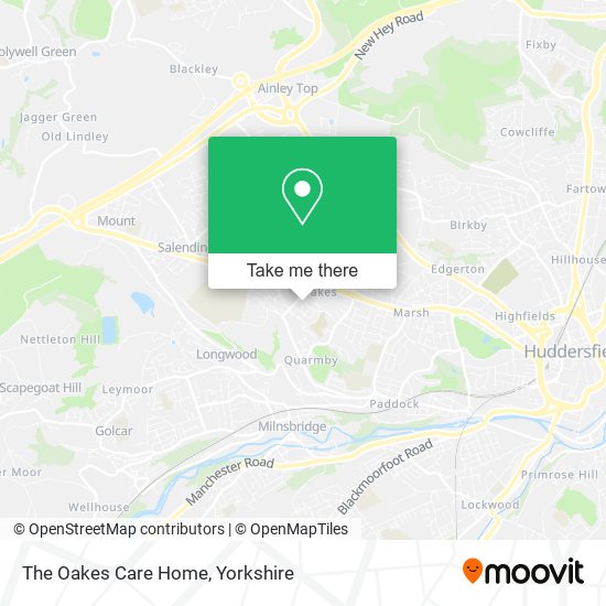 The Oakes Care Home map