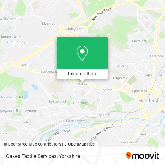 Oakes Textile Services map