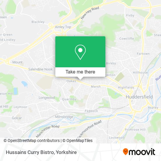 Hussains Curry Bistro map