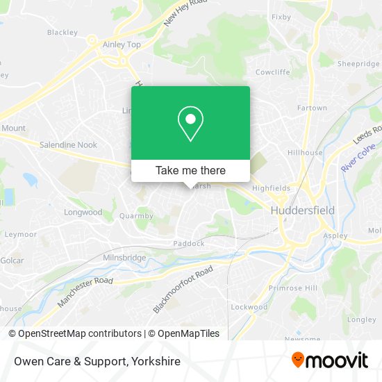 Owen Care & Support map
